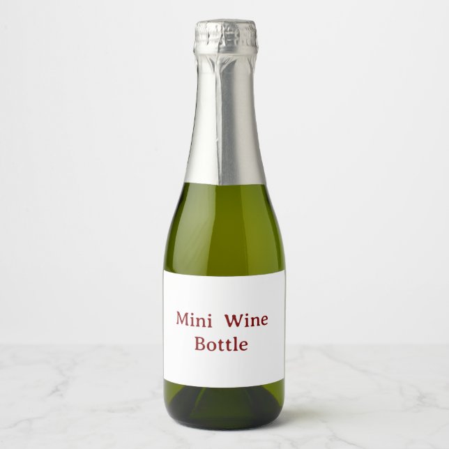 benutzerdefinierte Mini-Sektflasche (Vorderseite)