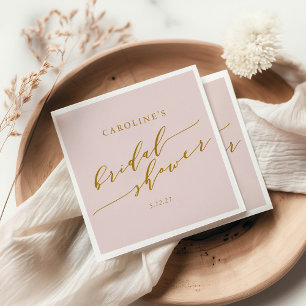 Benutzerdefinierte Minimalistische Elegante Rosa B Serviette