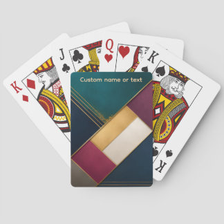 Benutzerdefinierte minimalistische Geometrie Spielkarten
