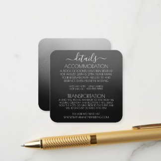 Benutzerdefinierte minimalistische Ombré-Fade-Deta Begleitkarte
