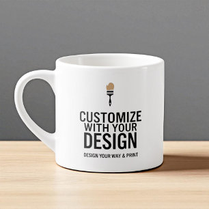 Benutzerdefinierte minimalistische personalisierte espressotasse