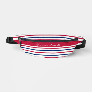Benutzerdefinierte Minimalistische Rot- und Blaust Bauchtasche