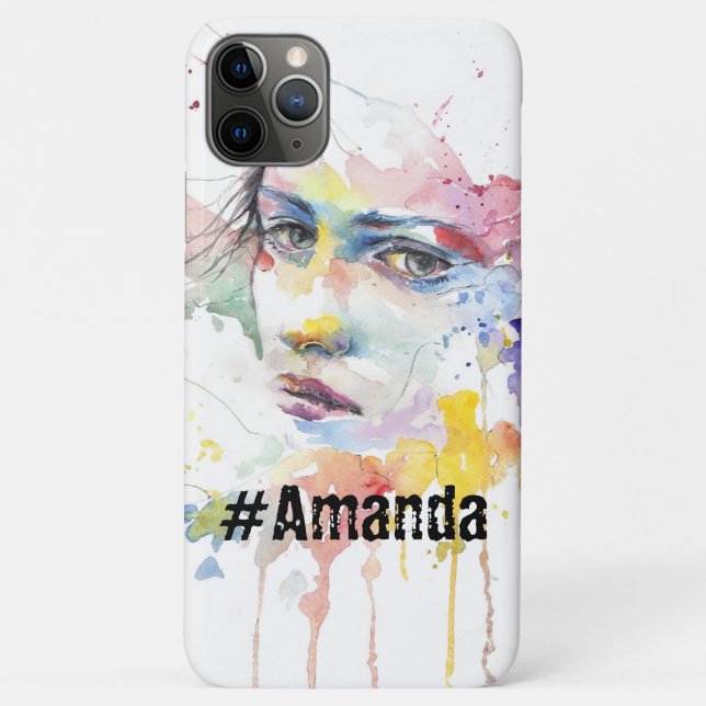 Benutzerdefinierte Mit Monogramm niedliche Grafikf Case-Mate iPhone Hülle (Rückseite)