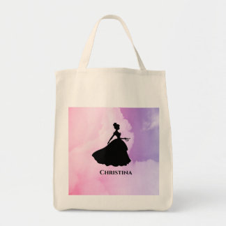 Benutzerdefinierte Mit Monogramm Princess Tragetasche
