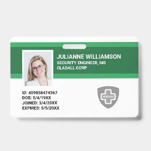 Benutzerdefinierte Mitarbeiter-Foto-ID, Barcode un Ausweis