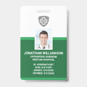 Benutzerdefinierte Mitarbeiter-Foto-ID, Barcode un Ausweis