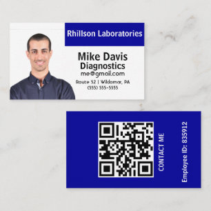 Benutzerdefinierte Mitarbeiter-Foto-ID Visitenkarte