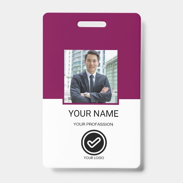 Benutzerdefinierte Mitarbeiter-ID-Karte Ausweis (Vorderseite)