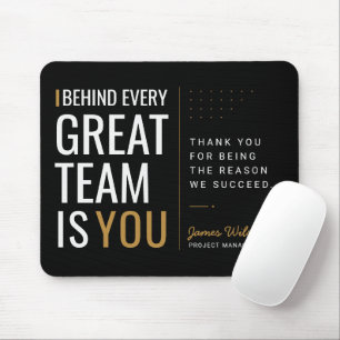 Benutzerdefinierte Mitarbeiter-Würdigung Dankeschö Mousepad