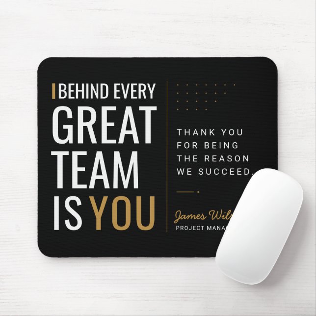 Benutzerdefinierte Mitarbeiter-Würdigung Dankeschö Mousepad (Mit Mouse)