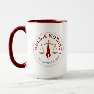 Benutzerdefinierte mobile Notar-Rechtsunterzeichnu Tasse