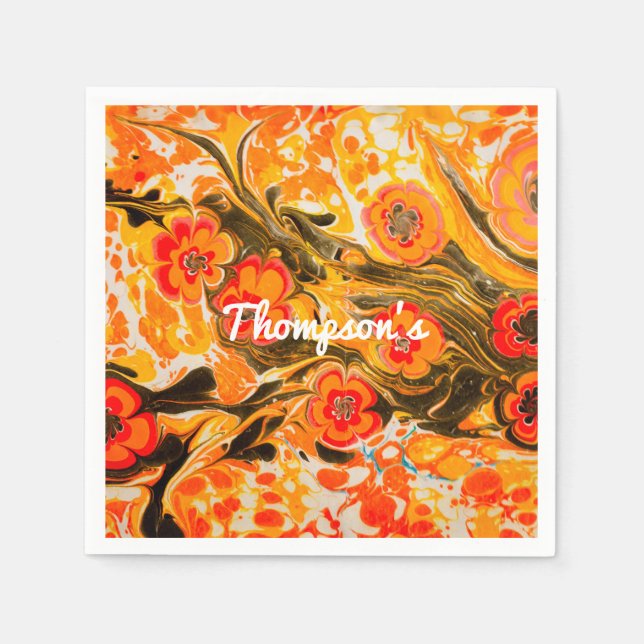 Benutzerdefinierte Mod Mitte des Jahrhunderts Oran Serviette (Vorderseite)