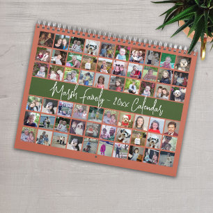 Benutzerdefinierte Modern Family Olive Terra Cotta Kalender