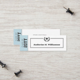 Benutzerdefinierte moderne Abschluss-Namenskarte w Telefonnummerkarte