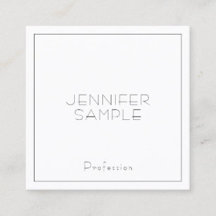 Benutzerdefinierte moderne, Berufliche Elegant Tre Quadratische Visitenkarte