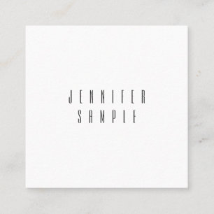 Benutzerdefinierte moderne, einfache Elegant-Trend Quadratische Visitenkarte