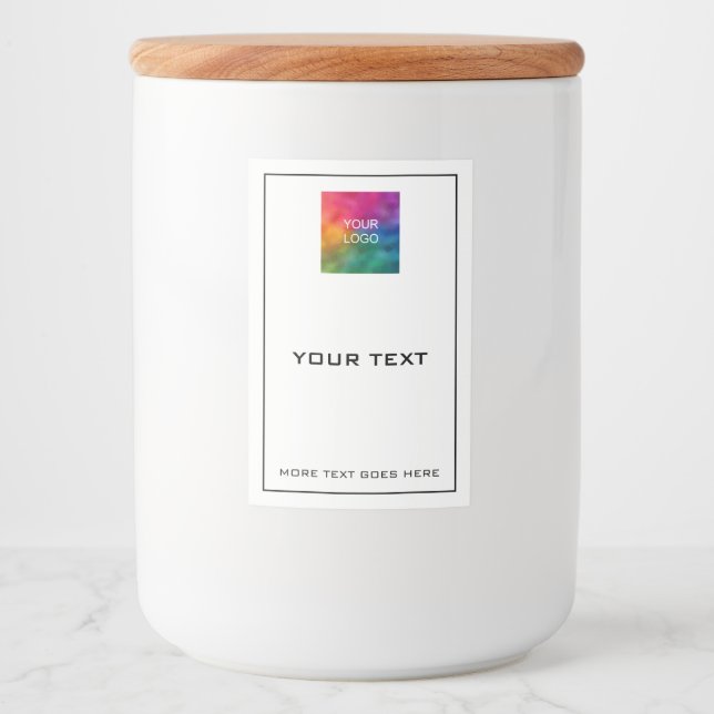 Benutzerdefinierte, moderne, einfache Vorlage für  Lebensmitteletikett (Vorderseite)