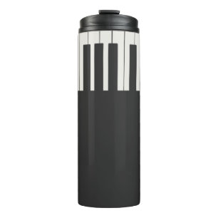 Benutzerdefinierte moderne elegante Klaviertasten Thermosbecher