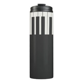 Benutzerdefinierte moderne elegante Klaviertasten Thermosbecher