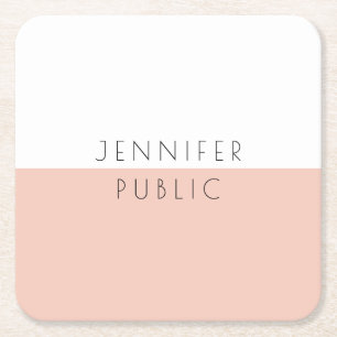 Benutzerdefinierte moderne, elegante Minimalistisc Rechteckiger Pappuntersetzer