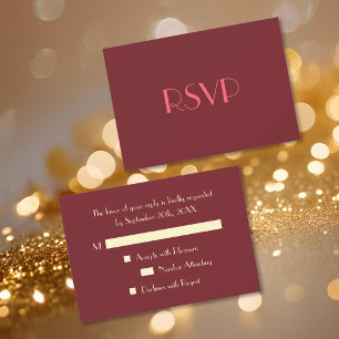 Benutzerdefinierte moderne elegante Party-RSVP-Ein RSVP Karte