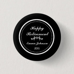 Benutzerdefinierte moderne elegante schwarze und w button
