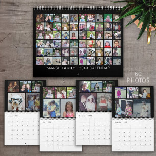 Benutzerdefinierte moderne Familien-Foto-Collage - Kalender