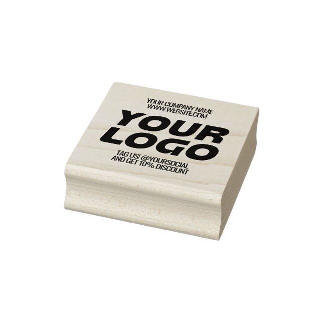 Benutzerdefinierte moderne Firmenlogos und Texte Gummistempel (Stempel)