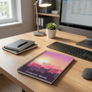 Benutzerdefinierte moderne Konstruktion Stadt Sonn Notizbuch