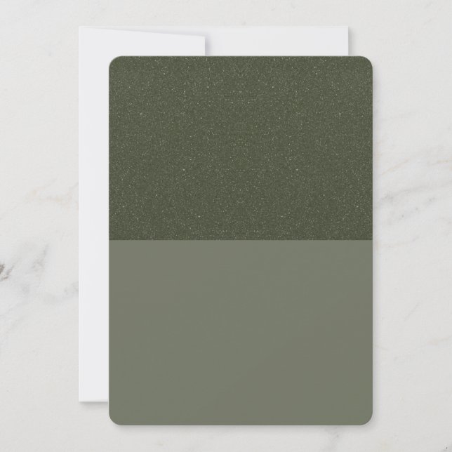 Benutzerdefinierte moderne, moderne Green Split Sa Save The Date (Vorderseite)