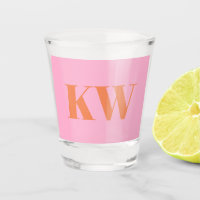 Benutzerdefinierte moderne pink-orangefarbene mono
