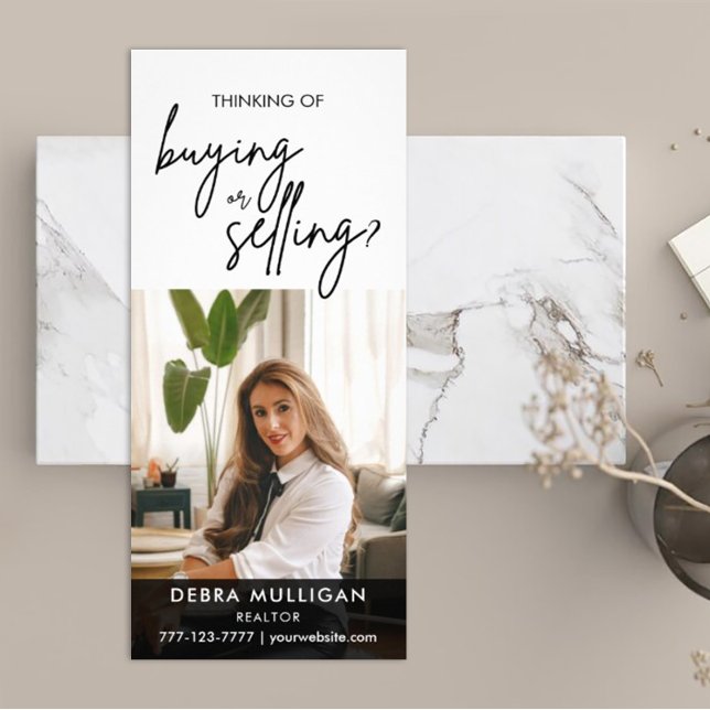 Benutzerdefinierte, moderne Real-Anwesen-Rackkarte Werbekarte (Luxury realtors rack card.)