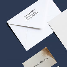 Benutzerdefinierte moderne Script-Address-Briefmar