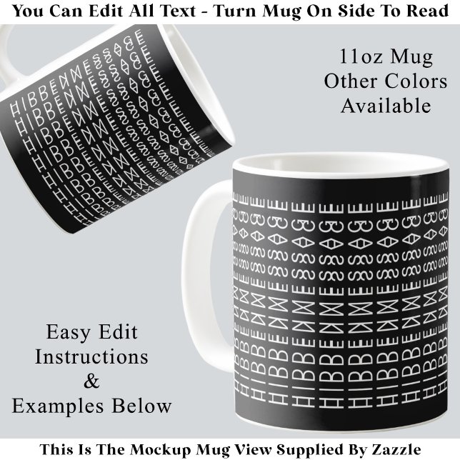 Benutzerdefinierte moderne Typografie Optische Ill Kaffeetasse (Von Creator hochgeladen)
