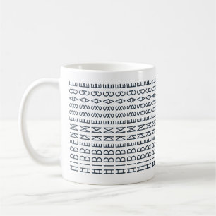 Benutzerdefinierte moderne Typografie Optische Ill Kaffeetasse