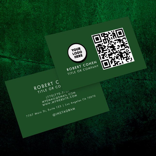 Benutzerdefinierte moderne Visitenkarte mit Logo & (Von Creator hochgeladen)