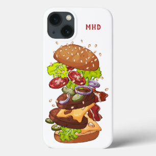Benutzerdefinierte Monogram Burger-Handy-Fälle Case-Mate iPhone Hülle