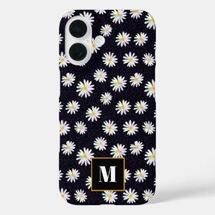 Benutzerdefinierte Monogram Holographic Glitzer Da iPhone 16 Hülle
