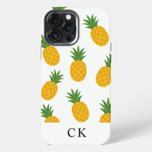 Benutzerdefinierte Monogramm-Ananas Hülle-Case-Mat iPhone 13 Pro Max Hülle