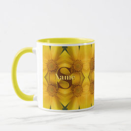 Benutzerdefinierte Monogramm Anfangsbuchstabe Name Tasse