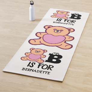 Benutzerdefinierte Monogramm B ist für ein lustige Yogamatte
