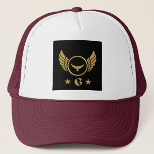 Benutzerdefinierte Monogramm "G" Anfangsbuchstaben Truckerkappe