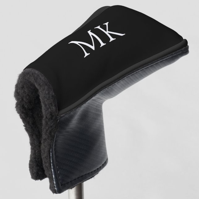 Benutzerdefinierte Monogramm-Initialen Modernes Sc Golf Headcover (3/4 Vorderseite)