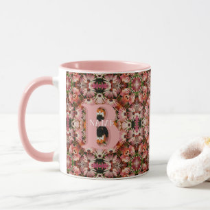 Benutzerdefinierte Monogramm-Initialen Name Gänseb Tasse