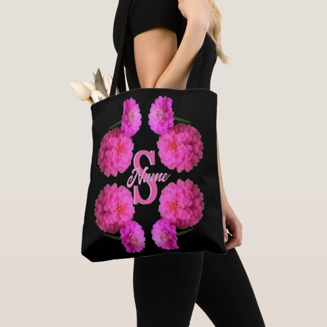 Benutzerdefinierte Monogramm-Initialen Name Zinnia (Von Nahem)