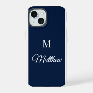 Benutzerdefinierte Monogramm-iPhone-Hülle iPhone 15 Hülle