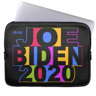Benutzerdefinierte Monogramm JOE BIDEN 2020 Laptop Laptopschutzhülle