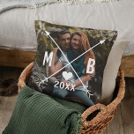 Benutzerdefinierte Monogramm-Liebe Herzpfeile 2025 Kissen<br><div class="desc">Niedliche romantische Liebe Herz und gekreuzte Pfeile in einem stilvollen modernen typografischen Schriftart. Mit der Option,  um personalisieren oder anpassen mit Foto Ihrer Wahl. Einzigartiger Sake,  Geburtstag,  Jubiläum,  Valentinstag-Geschenk oder Weihnachten-kleine Geschenk. Einfach anpassbar mit einem Foto Ihrer Wahl.</div>
