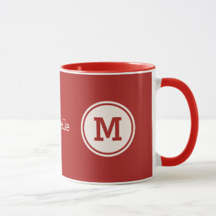 Benutzerdefinierte Monogramm-, Name- und Tasse