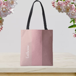 Benutzerdefinierte Monogramm, rosa Tri-Ton, Skript